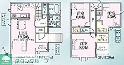 リナージュＬ　千葉市花見川区畑町22−1期3号棟 1階3LDKの間取り