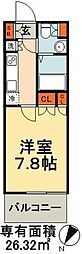 JR総武本線 千葉駅 徒歩11分の賃貸マンション 14階1Kの間取り