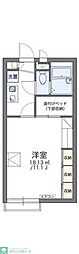 レオパレス波岡 2階1Kの間取り