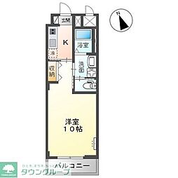 ＣｏｌｌＳｏｌｅｉｌ 1階1Kの間取り