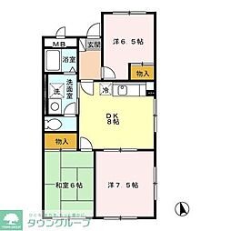 ヴェルドミール都町 3DKの間取図画像