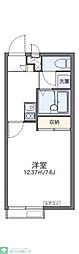 レオパレスプロシード4 2階1Kの間取り