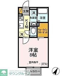 グラン　フェルト 1階1Kの間取り