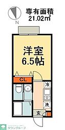 間取図画像 1K