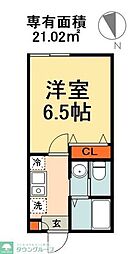 間取図画像 1K