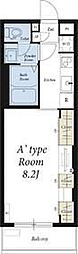 リブリ・ルームス弁天3 1Kの間取図画像