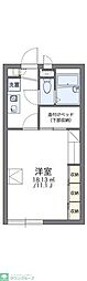 レオパレスエスペランサ4 1Kの間取図画像