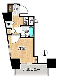 ライオンズマンション千葉東 1Kの間取図画像