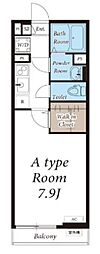 グレイス千葉中央 1Kの間取図画像