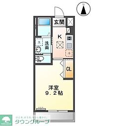 ビープランリエ 1Kの間取図画像