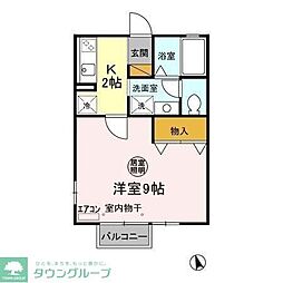 メゾン・ド・ルミエールC 1Kの間取図画像