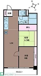 稲毛ロイヤルハイツ 2LDKの間取図画像