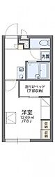 レオパレスグランドール 1Kの間取図画像