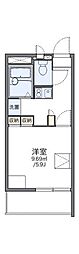 レオパレスFIORE 1Kの間取図画像
