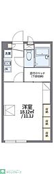 レオパレスマイスペース 1Kの間取図画像
