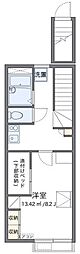 レオパレスゴールドレオ1 1Kの間取図画像