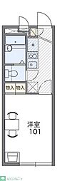 レオパレスセンタービレッジ1 1Kの間取図画像