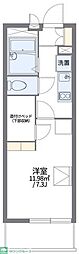 レオパレストラストワーズィ 1Kの間取図画像