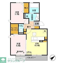Lien 2LDKの間取図画像