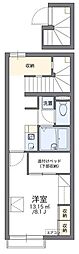 レオパレス西羽貫 1Kの間取図画像