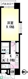 ヴェラジォ-2 1Kの間取図画像