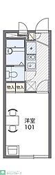 レオパレスサンヴィレッジ2 1Kの間取図画像