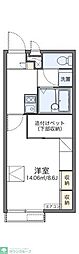 レオパレスフルール長浦 1Kの間取図画像