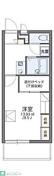 レオパレスマシェリ 1Kの間取図画像