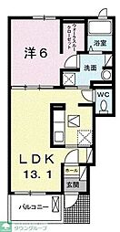 セジュール 1LDKの間取図画像