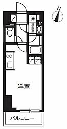 プライムメゾン千葉新町 ワンルームの間取図画像