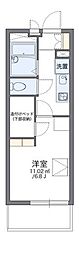 レオパレス蘇我加藤3 1Kの間取図画像