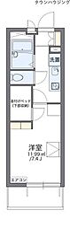 レオパレスゴールデン1 1Kの間取図画像