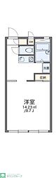 レオパレスライトハウス 1Kの間取図画像