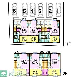 ナリトモ赤井A 1LDKの間取図画像