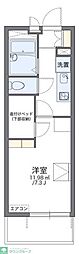 レオパレスオークス土気弐番館 1Kの間取図画像