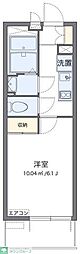 レオパレスガーデンハウスW 1Kの間取図画像