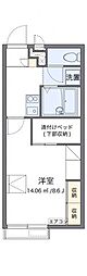 レオパレスU&I 1Kの間取図画像
