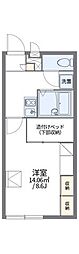 レオパレスコーポバードヒル 1Kの間取図画像