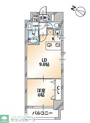 KDX千葉中央レジデンス 1LDKの間取図画像