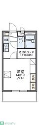レオパレスヴァンティアン 1Kの間取図画像