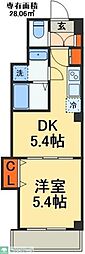 サークルロードヒルズ2 2DKの間取図画像