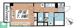 ジャンダルム 1Kの間取図画像