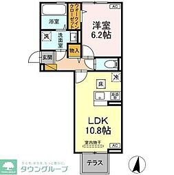 タイムズ・スクエアV Four 1LDKの間取図画像