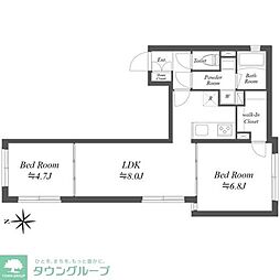 FARE目白 2LDKの間取図画像
