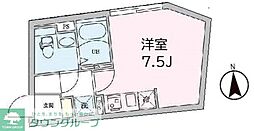 ALBA志茂 ワンルームの間取図画像