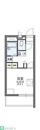 レオパレスサンボーン 1Kの間取図画像