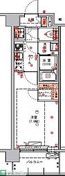 ハーモニーレジデンス東京アーバンスクエア#002 1Kの間取図画像