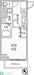 ALTERNA池袋EAST 1Kの間取図画像