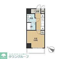 シエロ大塚 1Kの間取図画像