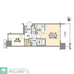シティハウス西池袋 1LDKの間取図画像
